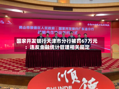 国家开发银行天津市分行被罚67万元:违反金融统计管理相关规定-第2张图片