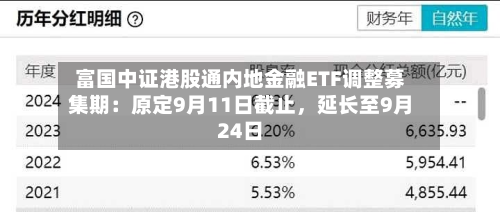 富国中证港股通内地金融ETF调整募集期：原定9月11日截止，延长至9月24日-第2张图片