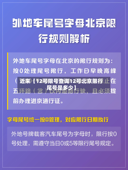 近来【12号限号查询12号北京限行尾号是多少】-第2张图片
