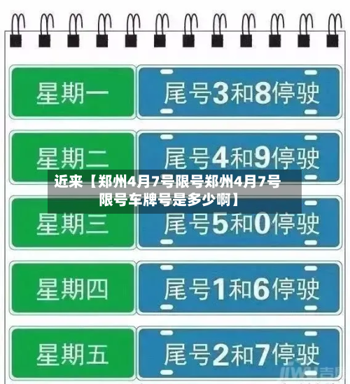 近来【郑州4月7号限号郑州4月7号限号车牌号是多少啊】