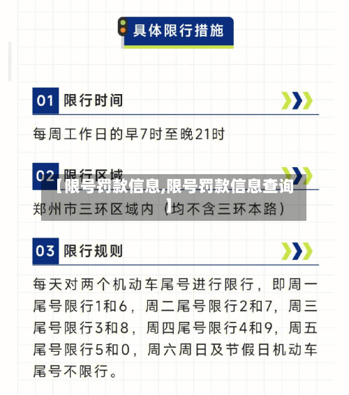 【限号罚款信息,限号罚款信息查询】-第3张图片
