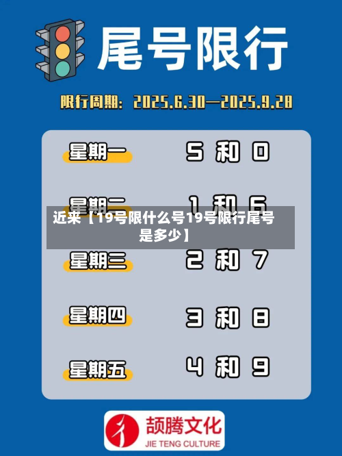 近来【19号限什么号19号限行尾号是多少】-第3张图片