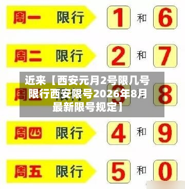 近来【西安元月2号限几号限行西安限号2026年8月最新限号规定】-第2张图片
