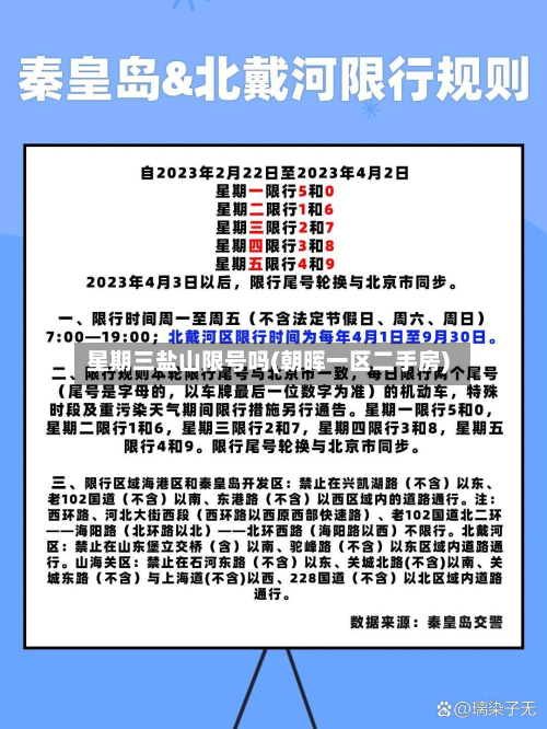 星期三盐山限号吗(朝晖一区二手房)