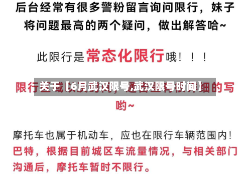 关于【6月武汉限号,武汉限号时间】-第2张图片