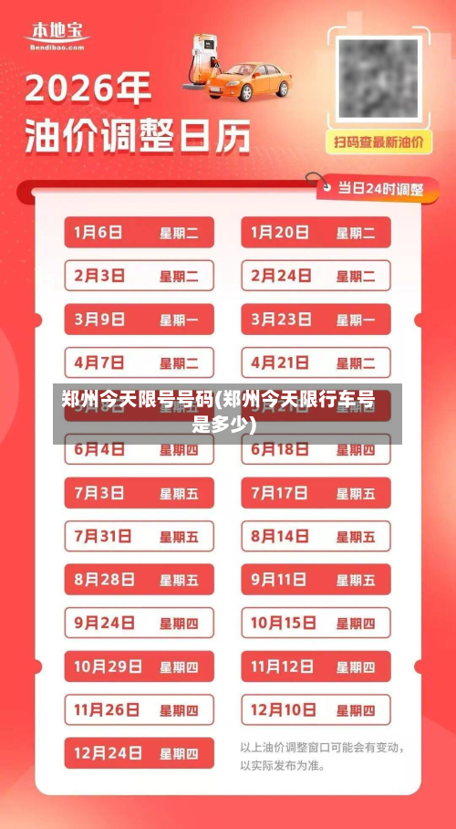郑州今天限号号码(郑州今天限行车号是多少)
