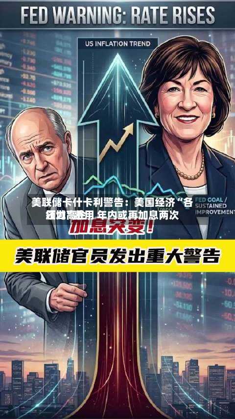美联储卡什卡利警告:美国经济“各领域”费用
压力高企,年内或再加息两次