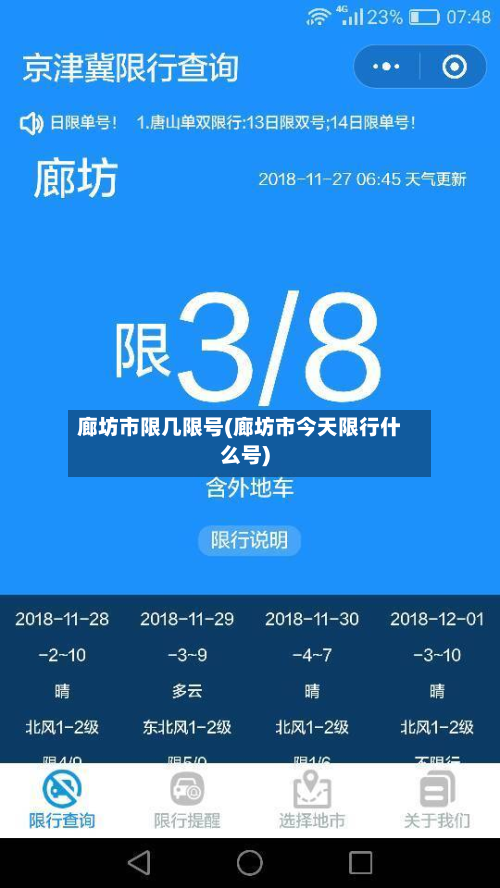 廊坊市限几限号(廊坊市今天限行什么号)-第3张图片
