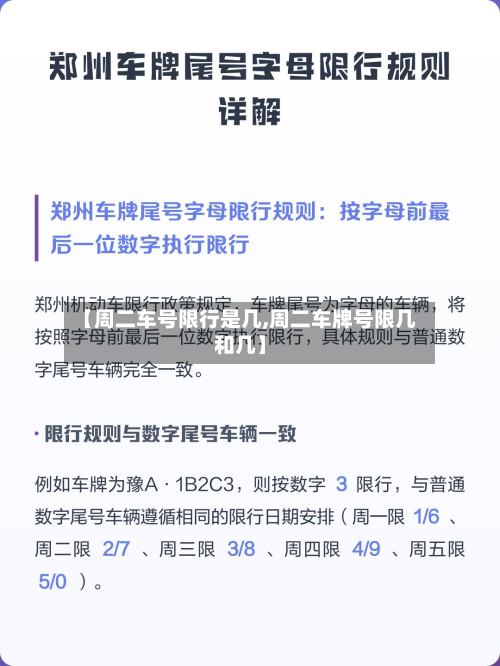 【周二车号限行是几,周二车牌号限几和几】-第3张图片