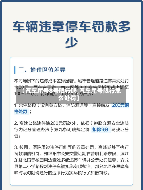 【汽车尾号8号限行吗,汽车尾号限行怎么处罚】