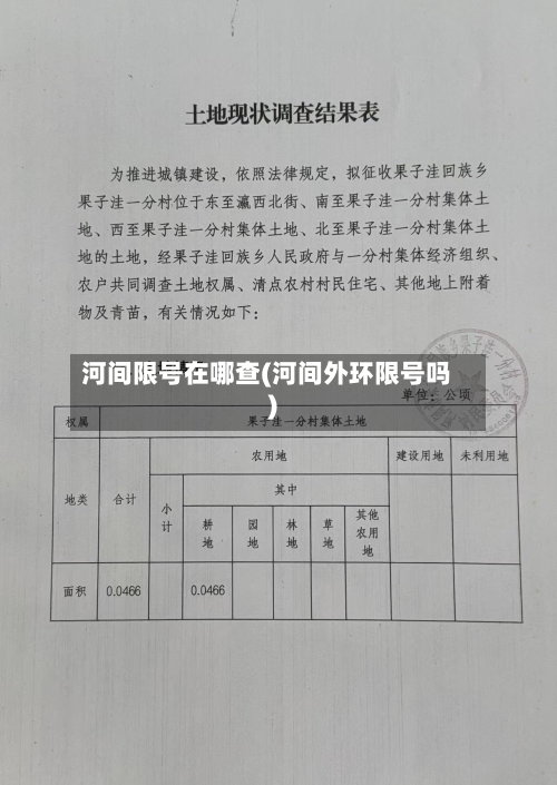 河间限号在哪查(河间外环限号吗)-第2张图片