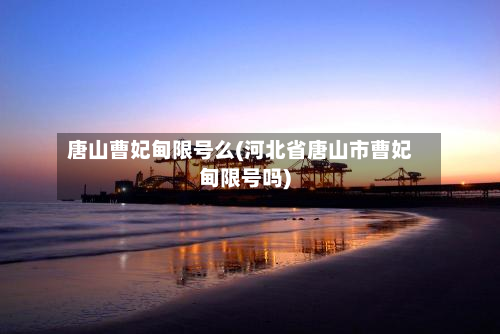 唐山曹妃甸限号么(河北省唐山市曹妃甸限号吗)-第2张图片