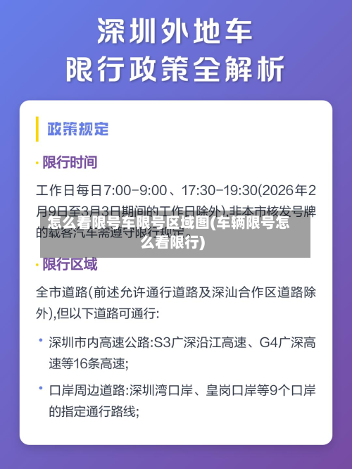 怎么看限号车限号区域图(车辆限号怎么看限行)
