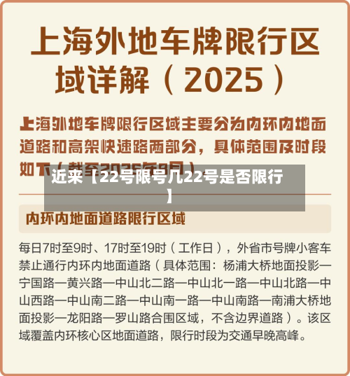 近来【22号限号几22号是否限行】-第3张图片