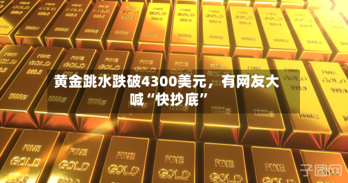 黄金跳水跌破4300美元，有网友大喊“快抄底”
