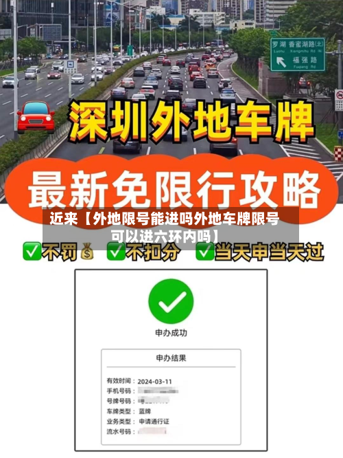近来【外地限号能进吗外地车牌限号可以进六环内吗】