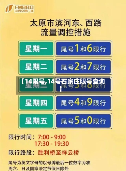 【14限号,14号石家庄限号查询】-第2张图片