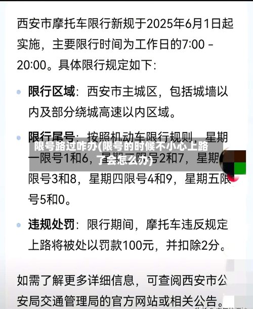 限号路过咋办(限号的时候不小心上路了会怎么办)-第3张图片