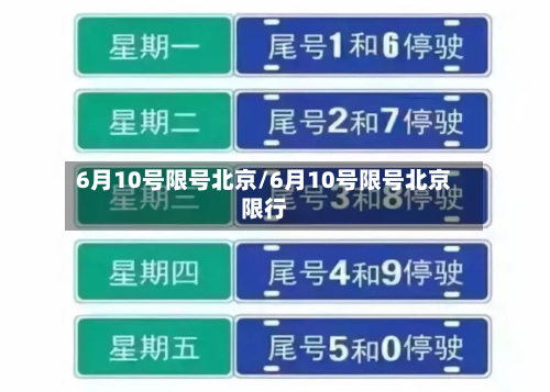 6月10号限号北京/6月10号限号北京限行