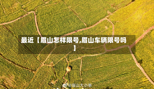 最近【眉山怎样限号,眉山车辆限号吗】