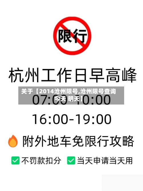 关于【2014沧州限号,沧州限号查询今天 明天】