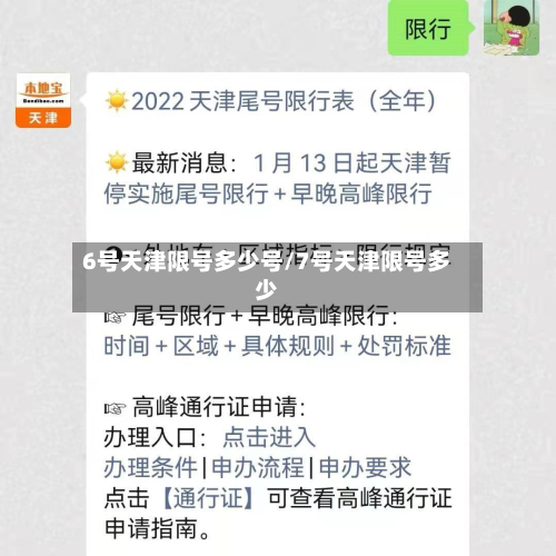 6号天津限号多少号/7号天津限号多少-第2张图片