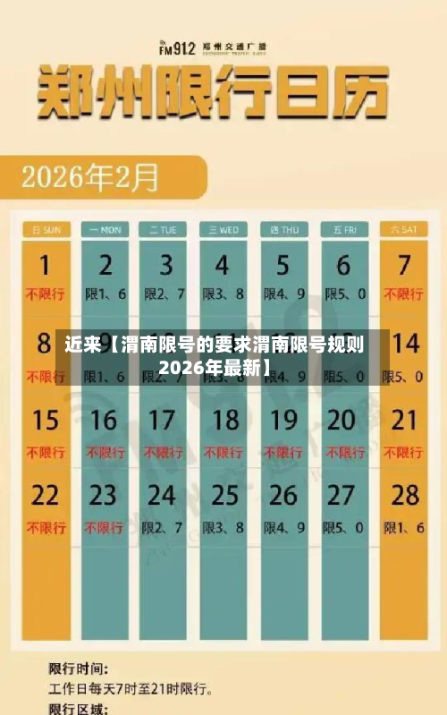 近来【渭南限号的要求渭南限号规则2026年最新】-第3张图片