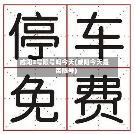 咸阳3号限号吗今天(咸阳今天是否限号)-第3张图片