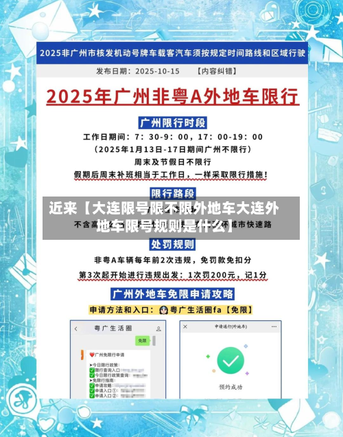 近来【大连限号限不限外地车大连外地车限号规则是什么】