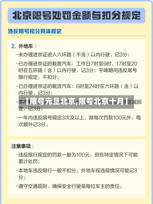【限号元旦北京,限号北京十月】