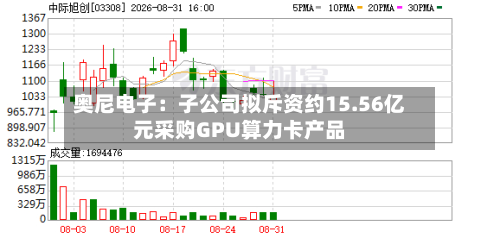奥尼电子:子公司拟斥资约15.56亿元采购GPU算力卡产品-第3张图片
